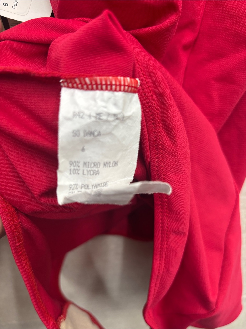 So Danca Red High-Neck Women's One-Piece Dance piece 6 - Picture 6 of 6